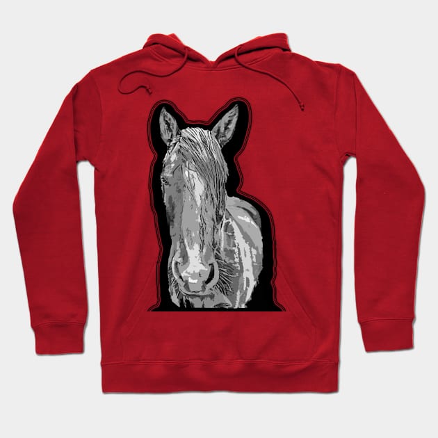 horse Hoodie by rickylabellevie